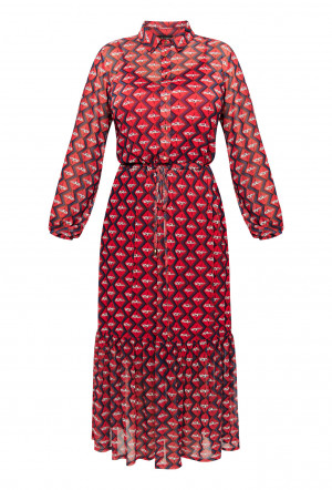 Monnari Maxi šaty Midi šaty se vzorem Multi Red
