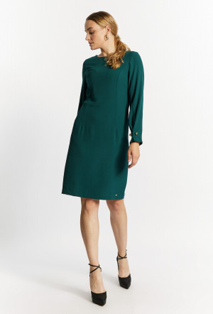 Monnari Mini šaty Šaty klasického střihu lahvově zelené