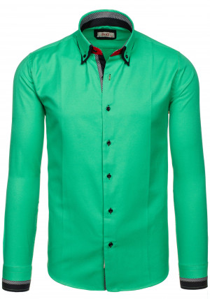 Pánská košile 120-2CO - Bolf S zelená