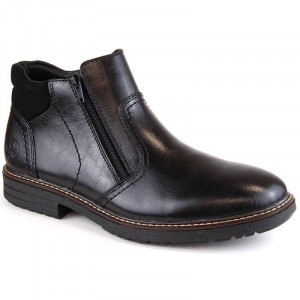 Pánské kožené vysoké boty M RKR621 černé - Rieker