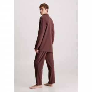 Spodní prádlo Pánské pyžamo L/S PANT SET 000NM2528EFQ2 - Calvin Klein