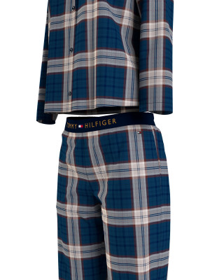 Dámské pyžamo FULL FLANNEL PJ SET UW0UW0396100G - Tommy Hilfiger