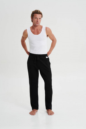 Vamp - Jednobarevné kalhoty s kapsami BLACK M 19306 - Vamp