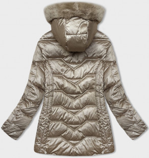 Zimní bunda S´WEST v barvě cappuccino s odepínací kapucí (B8200-12) Béžová