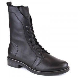 Kožené pohodlné zateplené boty Remonte W RKR630 black