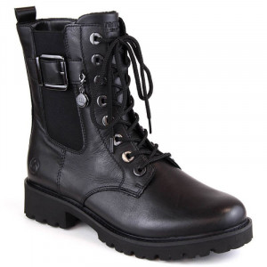 Kožené pohodlné zateplené boty Remonte W RKR618 black