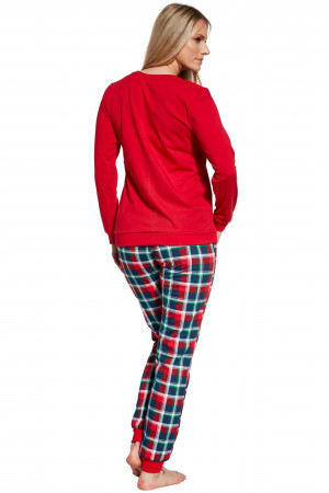 Dámské pyžamo 671/348 Snowman - CORNETTE červená