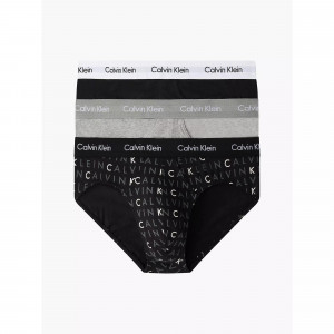 Pánské spodní prádlo 3P HIP BRIEF 0000U2661GYKS - Calvin Klein