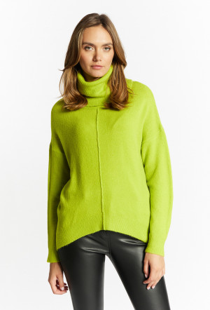 Asymetrický svetr Monnari Turtlenecks Green 2XL