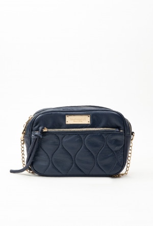 Monnari Bags Dámská crossbody taška se zajímavou texturou Navy Blue OS