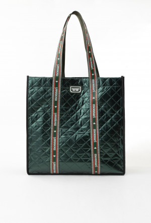 Monnari Bags Prošívaná nákupní taška zelená OS