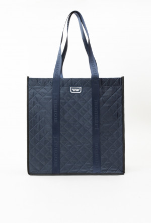 Monnari tašky prošívané nákupní shopper námořnická modrá OS