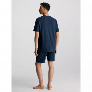 Spodní prádlo Pánské pyžamo S/S SHORT SET 000NM2428ECCU - Calvin Klein