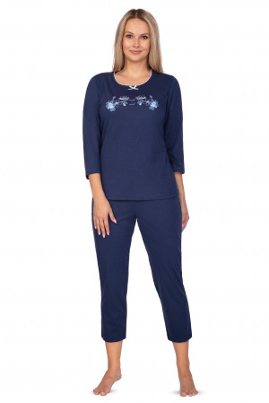 Dámské pyžamo Regina 649 3/4 M-XL modrá