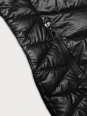 Černá prošívaná dámská zimní bunda J Style (16M9100-392) černá L (40)
