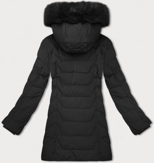 Černá dámská bunda s kapucí J Style (16M9121-392) černá S (36)