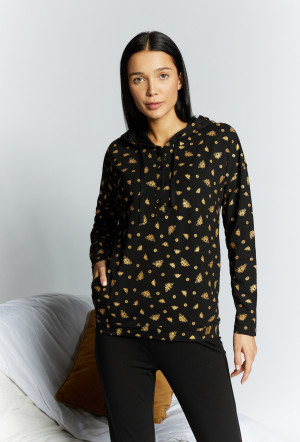 Pyžamo Monnari Pyžamové tričko Multi Black 2XL