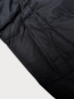 Černá krátká dámská prošívaná zimní bunda J Style (5M3153-392) černá S (36)