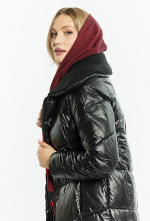 Monnari Kabáty Prošívaný kabát s límcem Černý