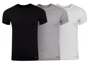 Calvin Klein Tričko 3Pack NB4011E White/Grey/Black