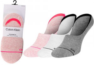 Ponožky Calvin Klein 3Pack 701218764003 Pink/White/Grey 37-41