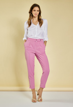 Monnari Kalhoty Elegantní dámské kalhoty Pink