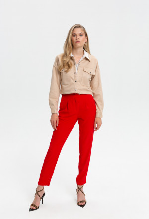 Monnari Kalhoty Elegantní dámské kalhoty Multi Red