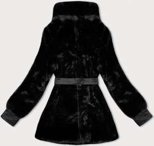 Černá dámská kožešinová bunda J Style (11Z8075) černá S (36)