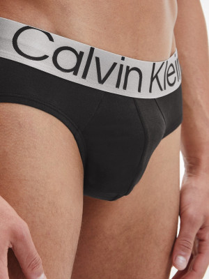 Calvin Klein Spodní prádlo 3Pack Slipy 000NB3129A7V1 Black