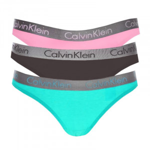 Calvin Klein Spodní prádlo 3-Pack Tanga W QD3560E s