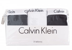 Calvin Klein Spodní prádlo 3Pack Tanga QD3588E Black/White
