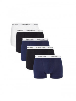 Pánské boxerky  5 pack NB2877A - Calvin Klein černo-bílo-modrá