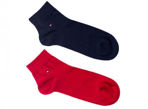 Ponožky Tommy Hilfiger 2Pack 342025001 Red/Navy Blue 39-42