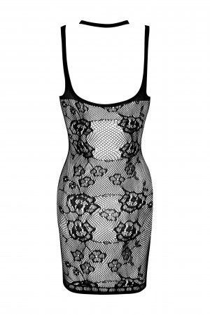 Erotické šaty Anya - BEAUTY NIGHT FASHION černá S/L
