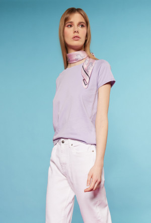 Monnari Trička Plaincy T-Shirt Multi Purple