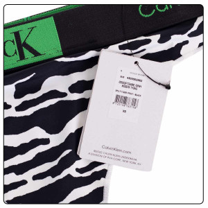 Calvin Klein Spodní prádlo Tanga 000QF7248EGNH Černá/bílá