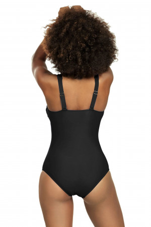 Dámské jednodílné plavky S36 19A Fashion sport - SELF černá