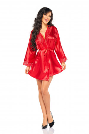 Dámský župan model 19146272 red  Červená S/L - Beauty Night Fashion