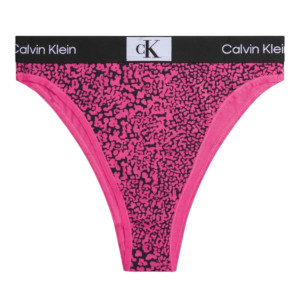 Calvin Klein Spodní prádlo Tanga 000QF7223EGNI Black/Pink