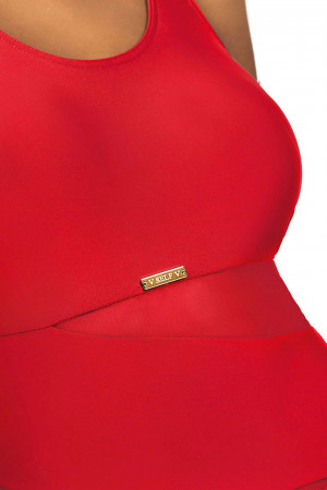 Dámské jednodílné plavky model 19151385 6 Fashion sport  Červená S - Self