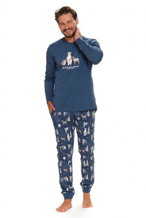 Pánské pyžamo Best model 19151564 modré modrá S - DN Nightwear
