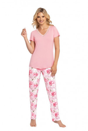 Dámské viskózové pyžamo Tiffany L Sv. růžová