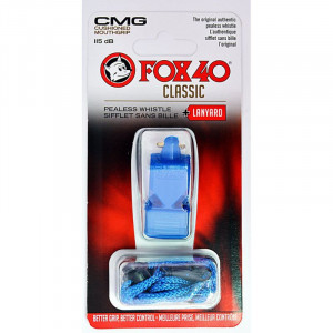 FOX CMG Classic Bezpečnostní píšťalka + šňůra 9603-0508 modrá NEUPLATŇUJE SE