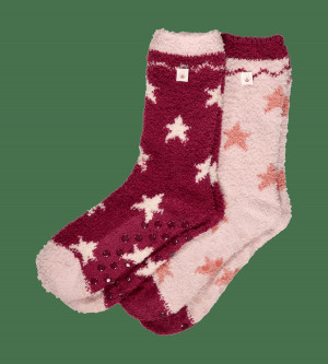 Dámské ponožky Accessories Socks 2 Pack 01 - RED - LIGHT COMBINATION - kombinace červené M005 - TRIUMPH RED - LIGHT COMBINATION One