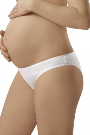 Těhotenské kalhotky  Mama mini white bílá