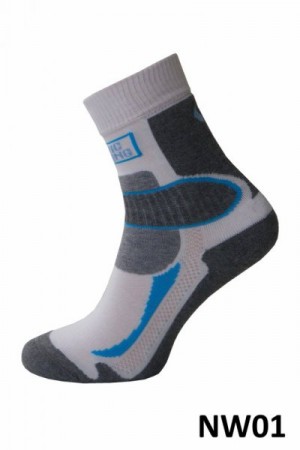 Sesto Senso ponožky Nordic Walking 01 šedá 39-41 bílo-šedá